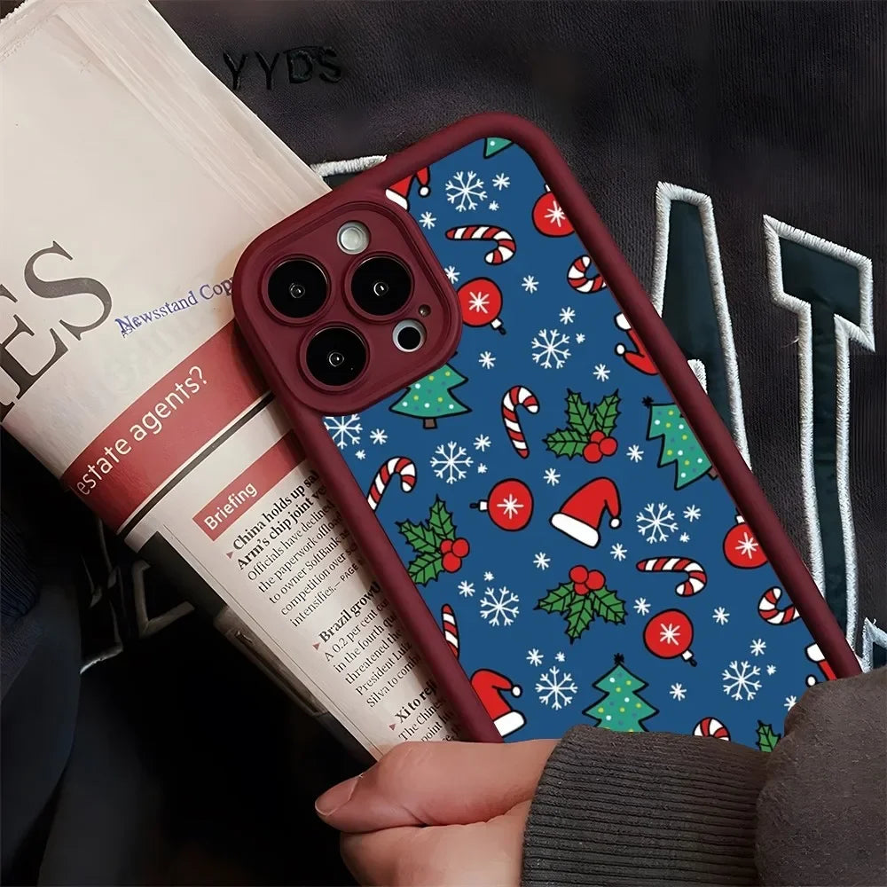 Weihnachts Silikonhülle für iPhone 16 Pro Max