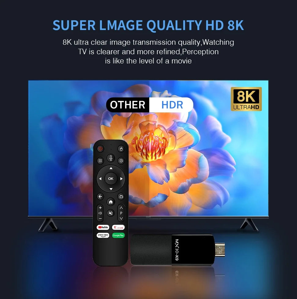 4K Android TV Stick with fast streaming