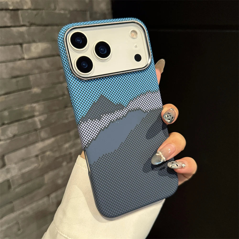 Kohlefaser MagSafe Hülle matt für iPhone 17