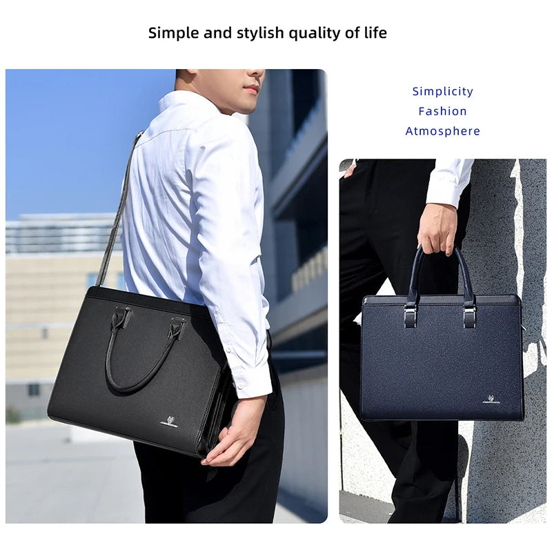 Herren Aktentasche PVC Business Tasche