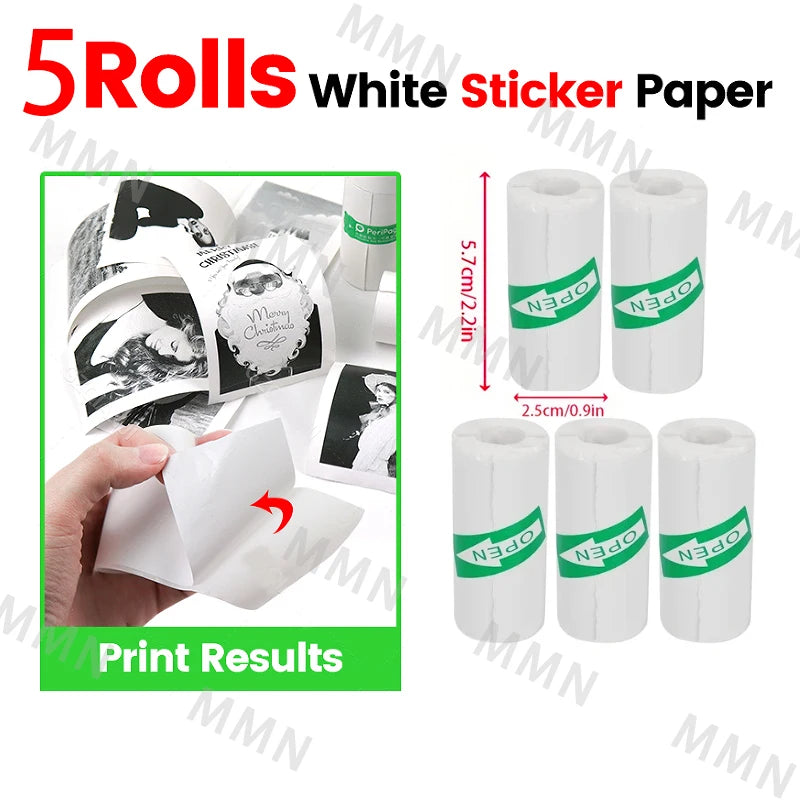 Mini Print Thermal Printer 58mm Bluetooth Photo Printer