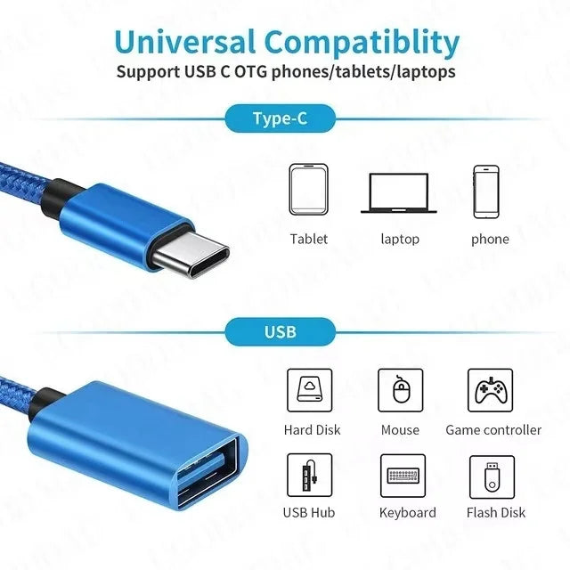 USB-C auf USB OTG Adapterkabel