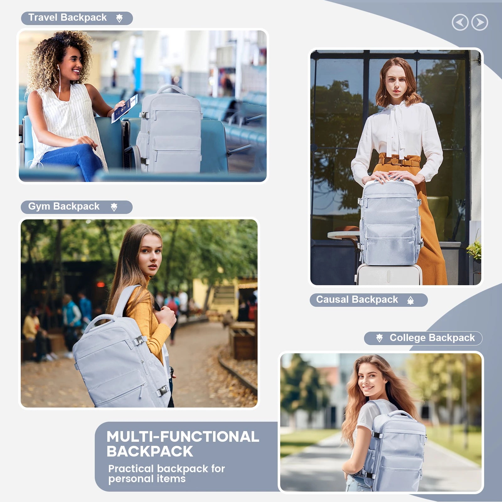 Modischer Laptop- & Reiserucksack