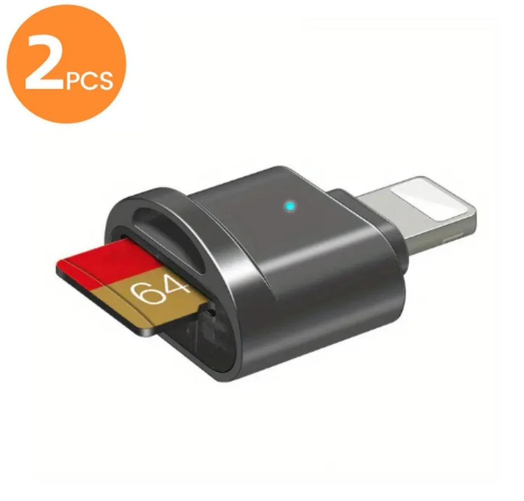 2er Lightning Mini SD/TF Kartenleser für Apple