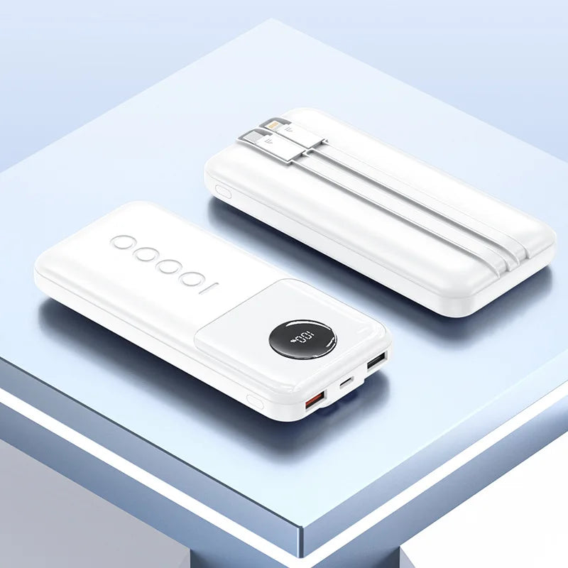 20000 mAh Powerbank mit Kabel & 30W Schnellladung