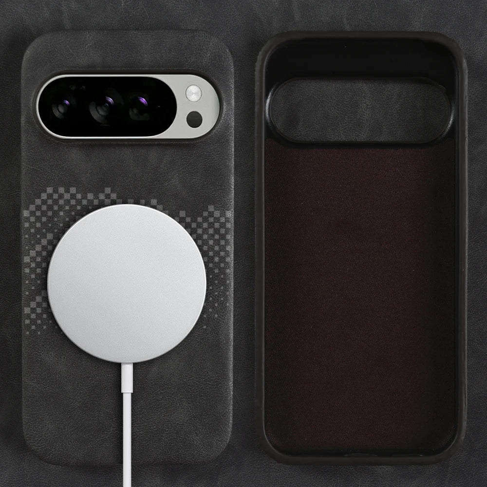 Premium Leder Magsafe Hülle für Google Pixel 10