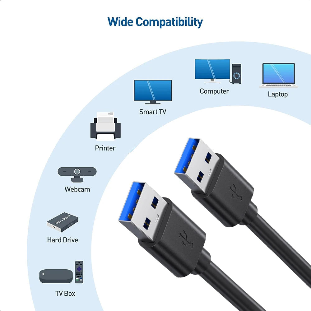 USB 3.0 Kabel kurz Typ A Stecker auf Stecker