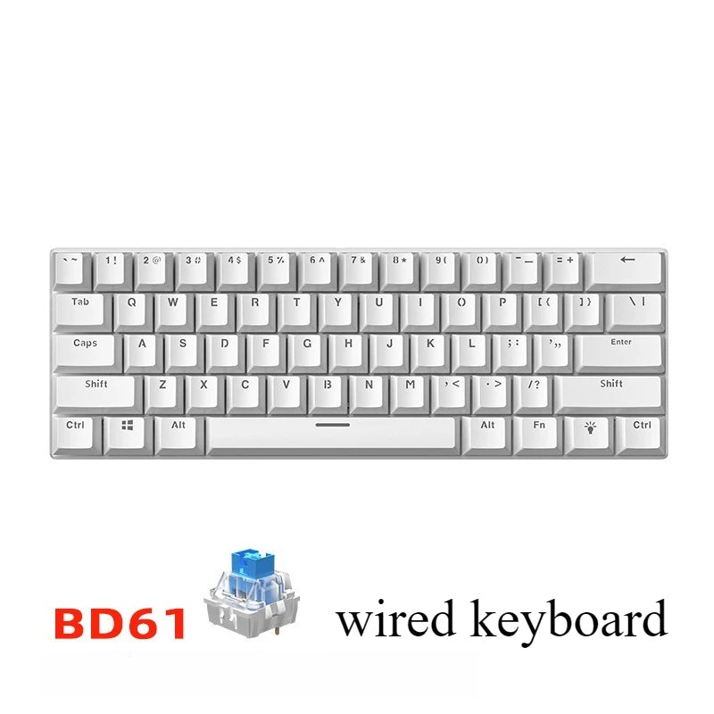 60 % Mechanische Gaming-Tastatur Weiß