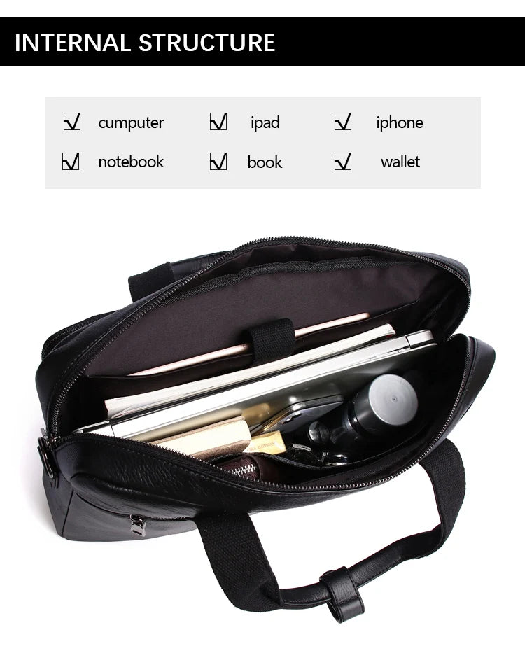 Mallette d'affaires en cuir SCHLATUM 16 pouces