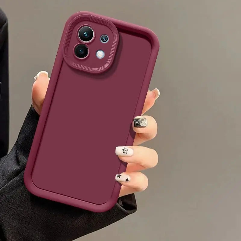 Weißes Silikon Case für Xiaomi 11 Lite 5G NE