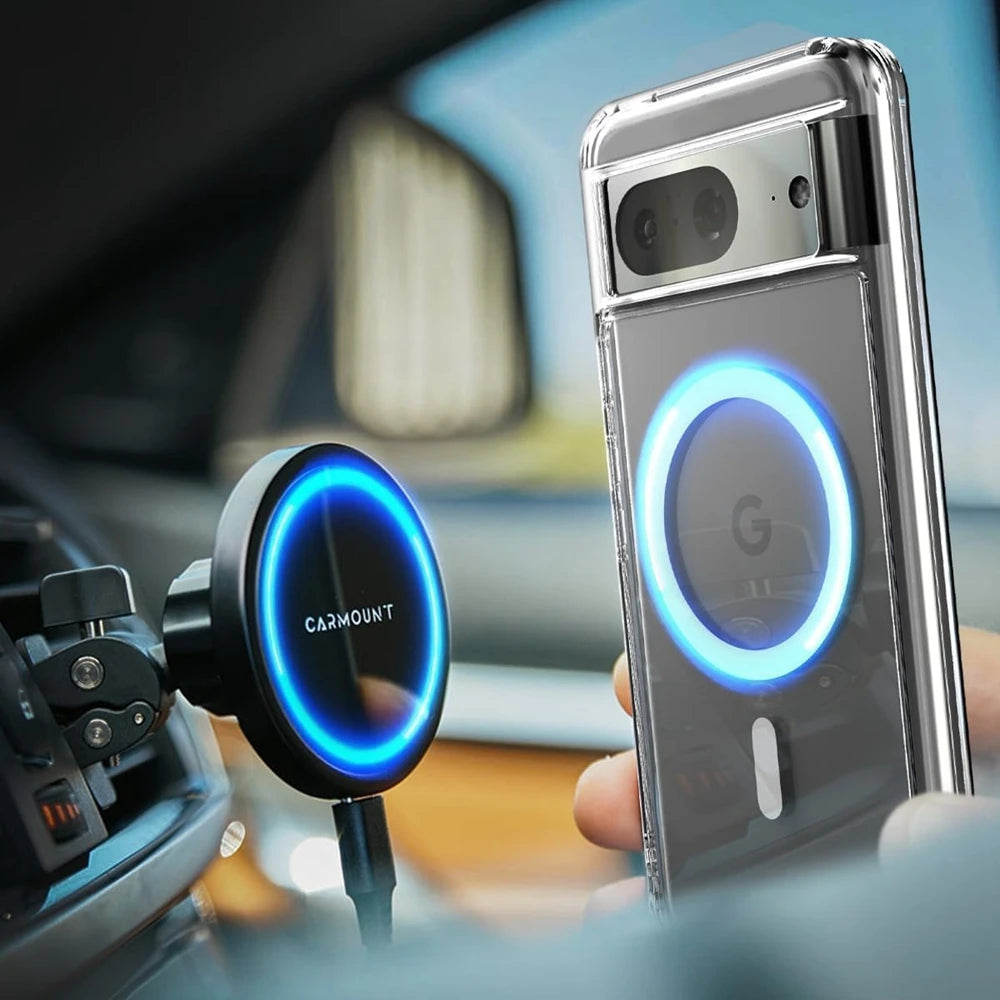 Transparente Magsafe Magnet-Hülle Pixel