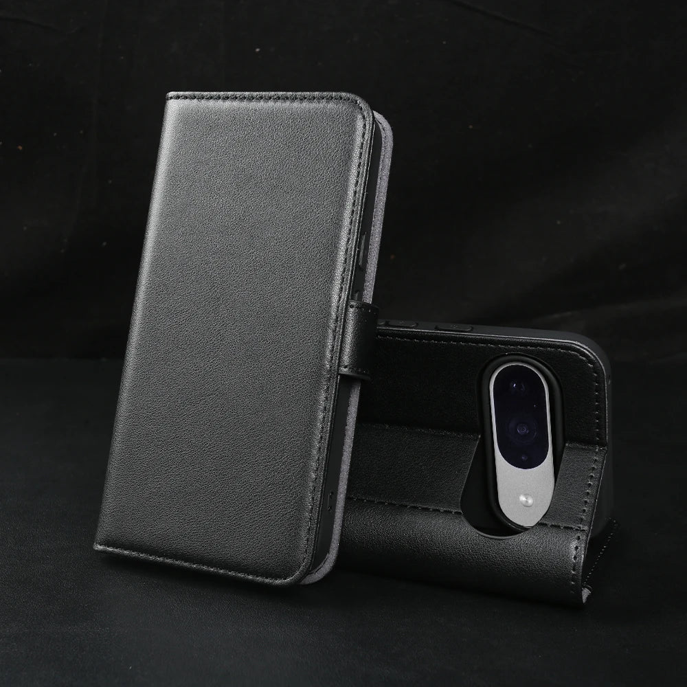 Luxuriöse Echtleder Handyhülle für Google Pixel 10