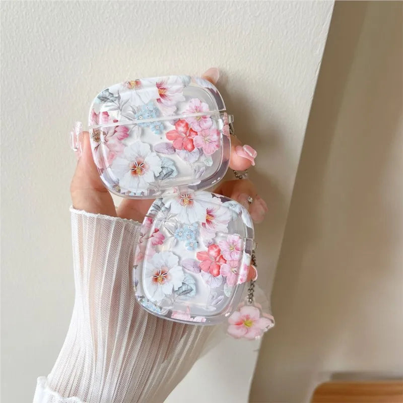 Blumen Silikonhülle für AirPods 1 2 3 4 Pro