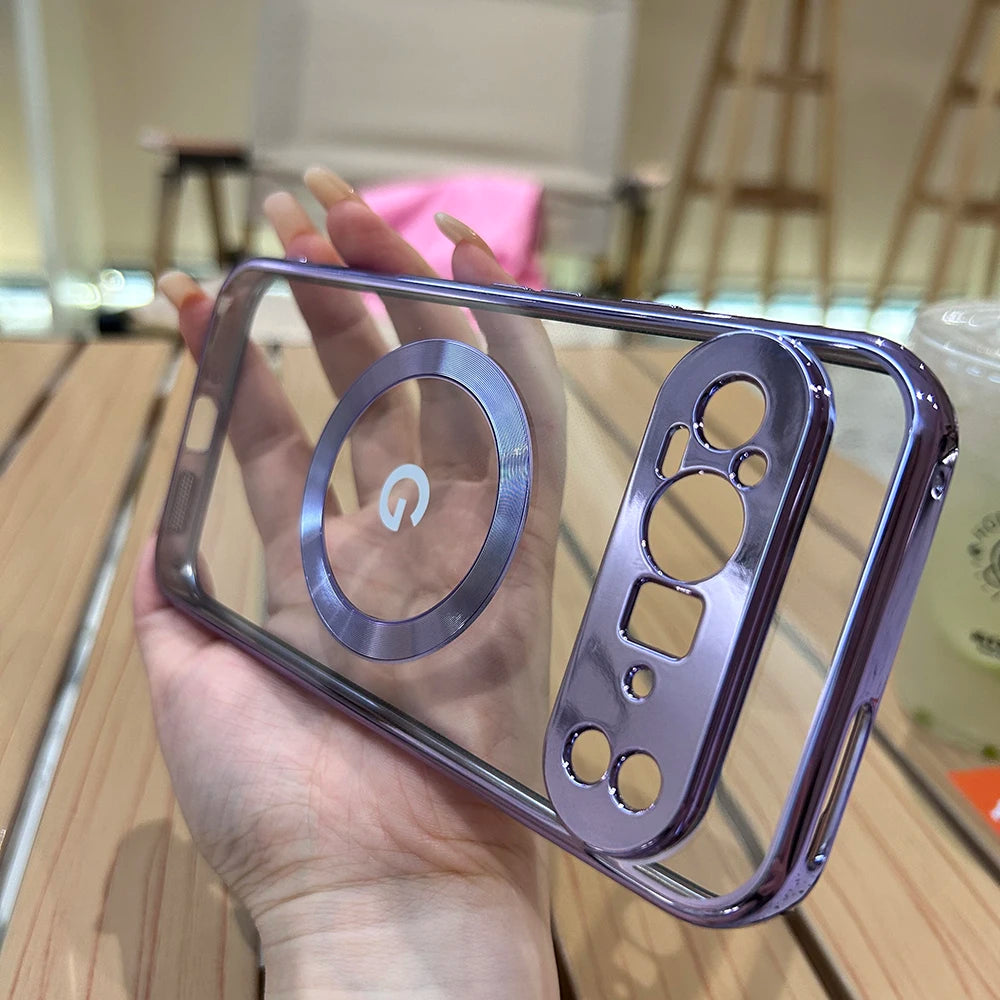 Transparente Magnet-Hülle für Pixel 8/7A