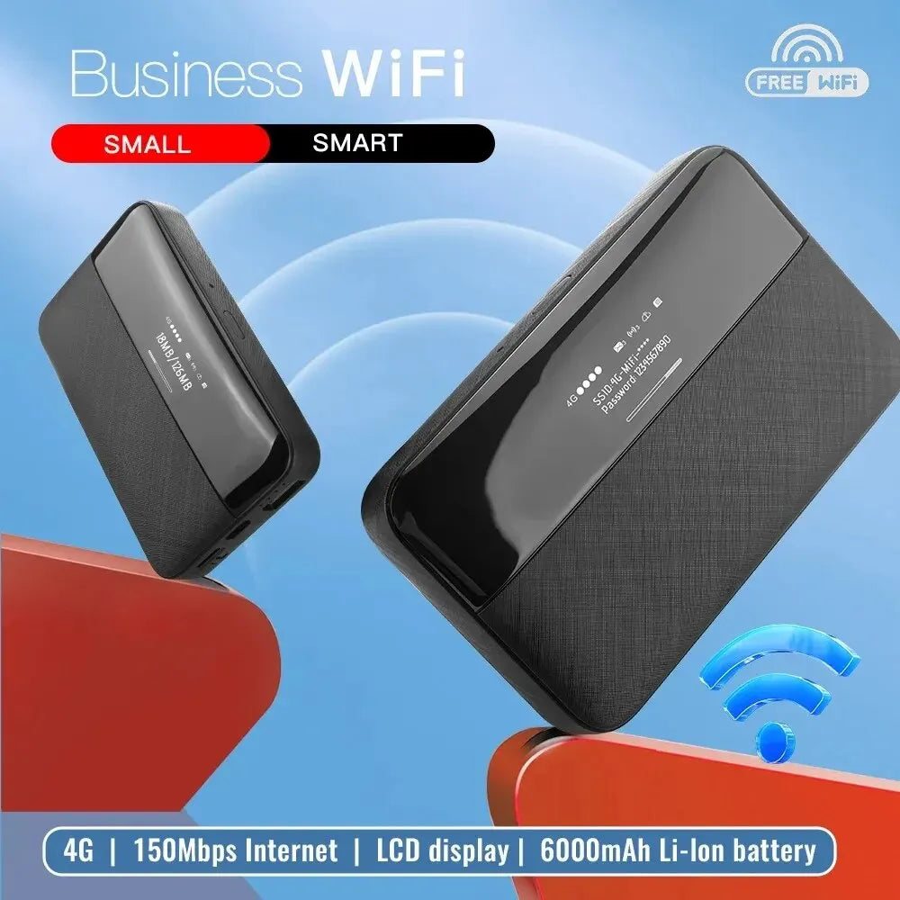 Kuwfi 4G Pocket WiFi Router 6000mAh