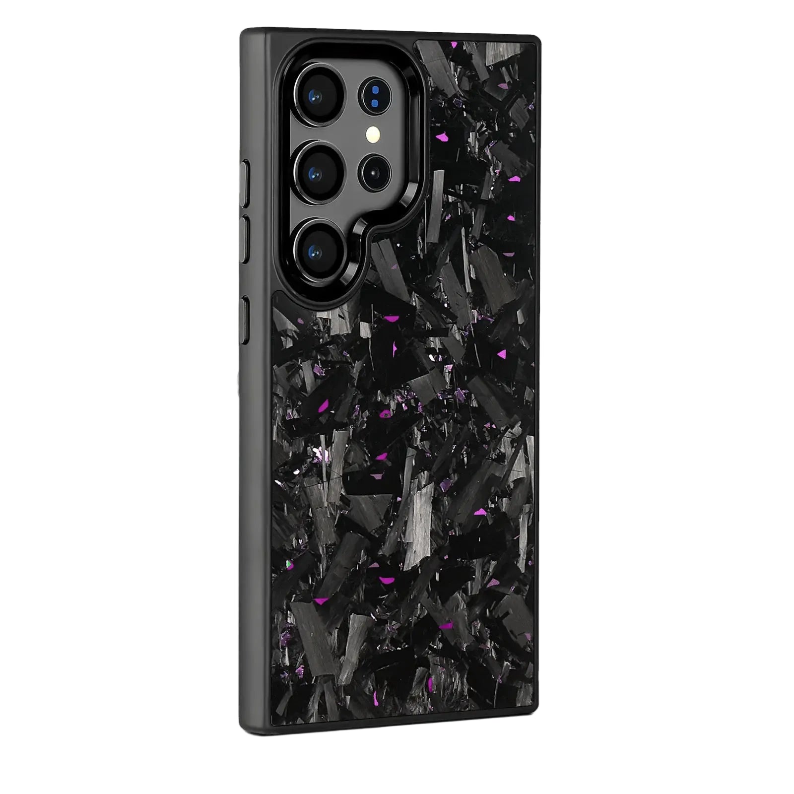 Glänzende Kohlefaser Hülle für Galaxy S25 Ultra