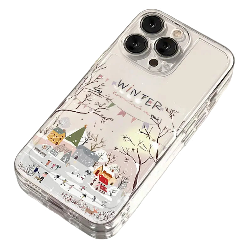 Schöne Winter Schnee Handyhülle für Samsung S25