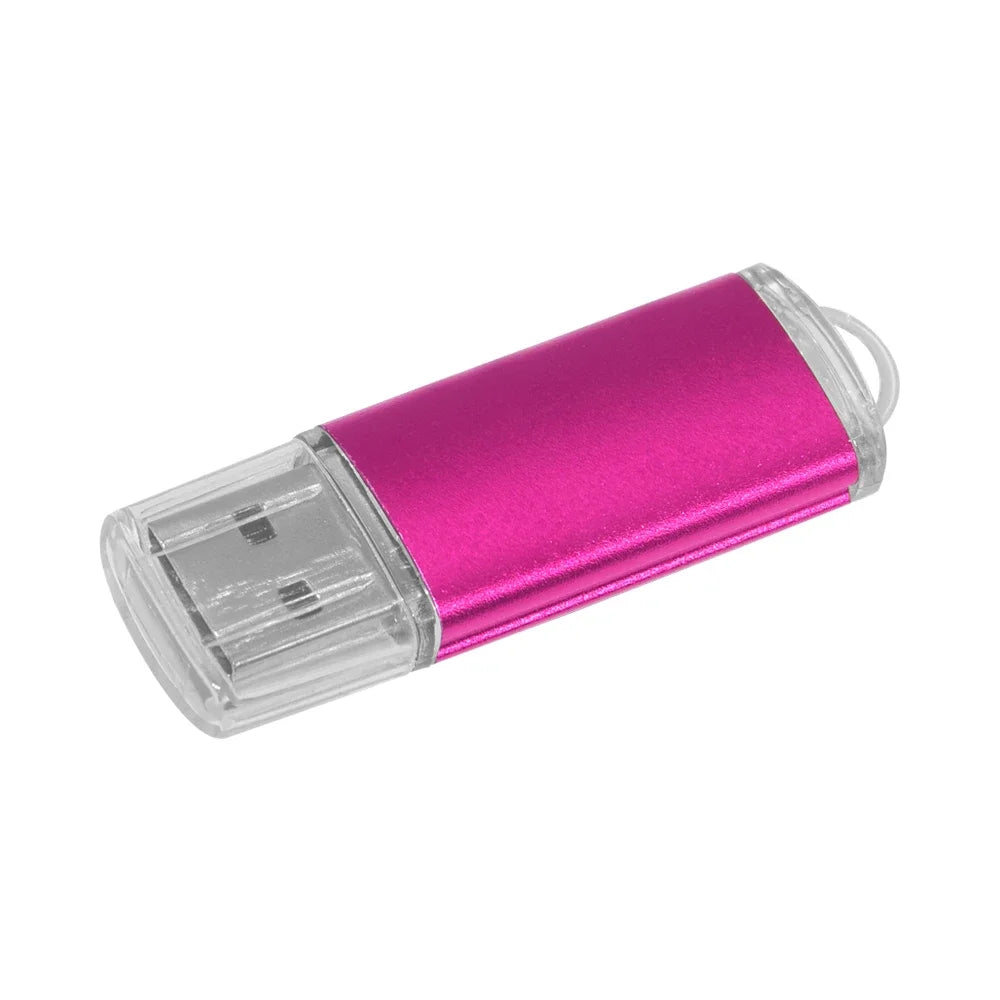 Clé USB 2.0 métallique haute vitesse colorée
