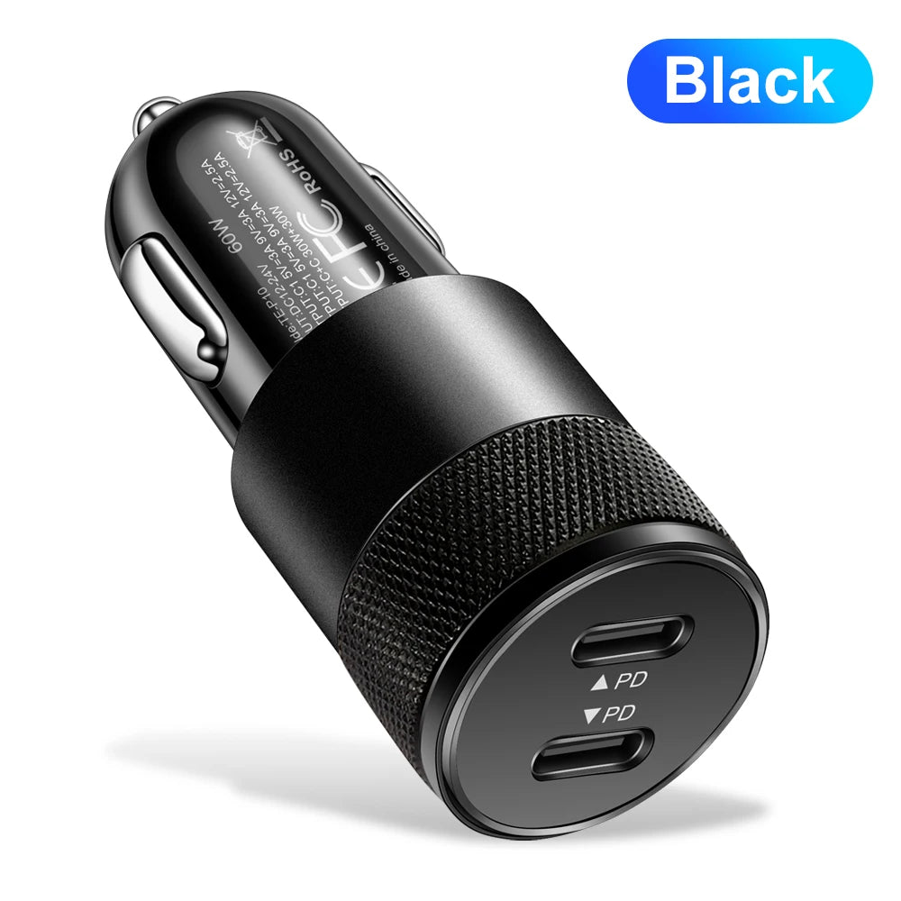 PD QC Schnellladegerät mit Zugring Auto Ladegerät