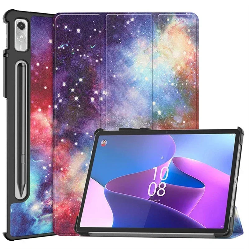 Für Lenovo Xiaoxin Pad Pro 12,7 zoll 2023 TB-370FU Tri-Folding Stand Smart Tablet Fall Für Lenovo Tab P12 Fall 12 7 Abdeckung funda