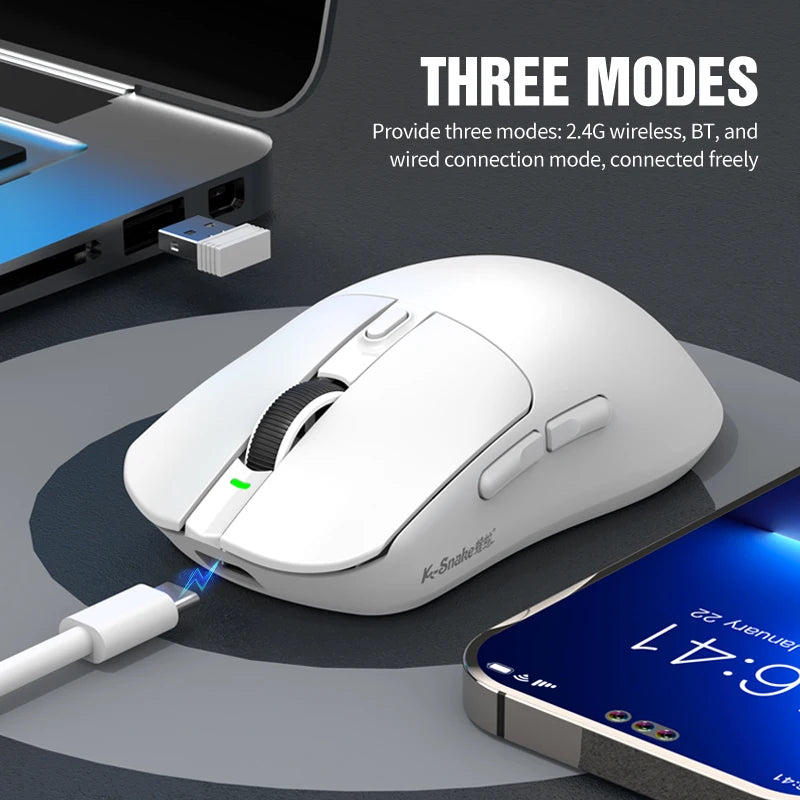 Tri-Mode RGB Maus mit 12000 DPI & Schnellladung