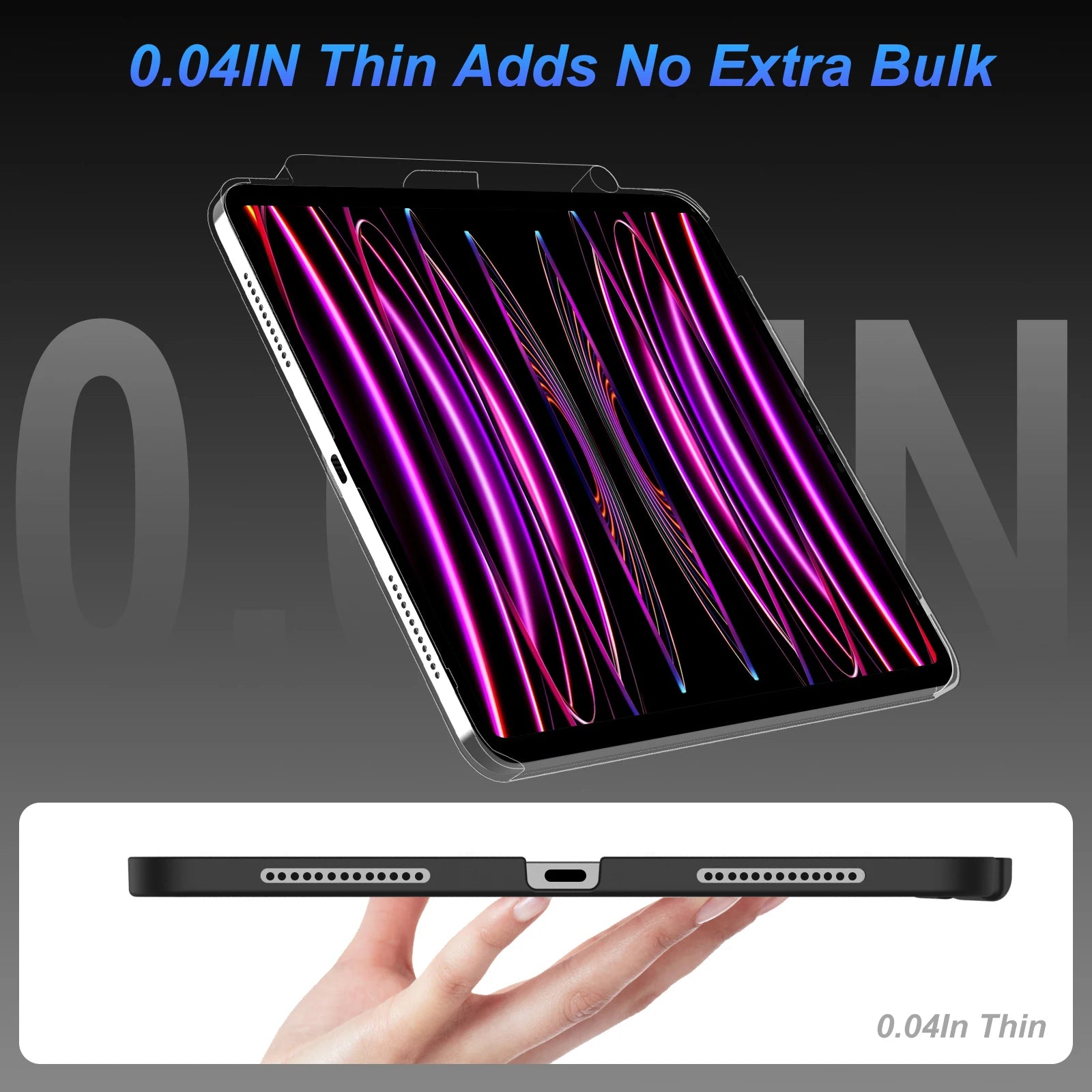 Magnetische iPad Hülle mit Stifthalter