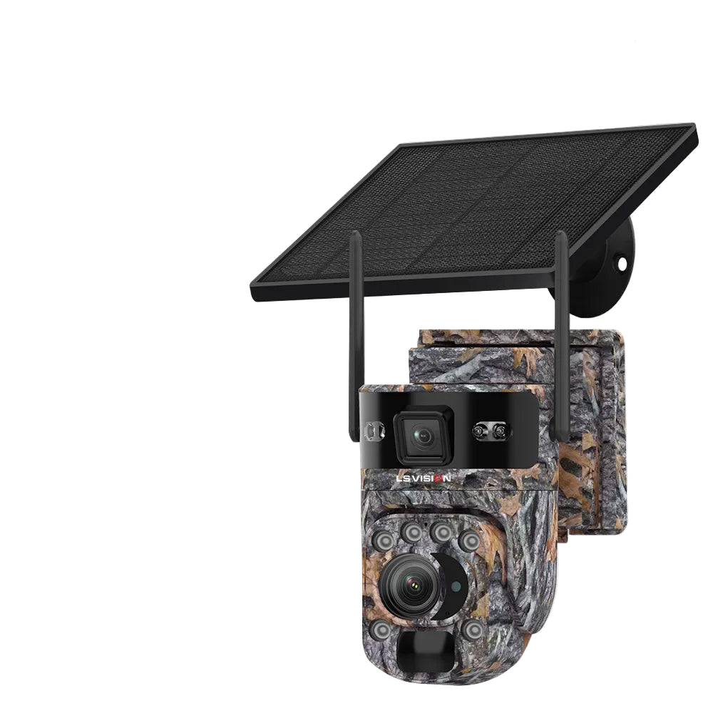 6K 4G Solar Security Camera with 20X Zoom & Tracking