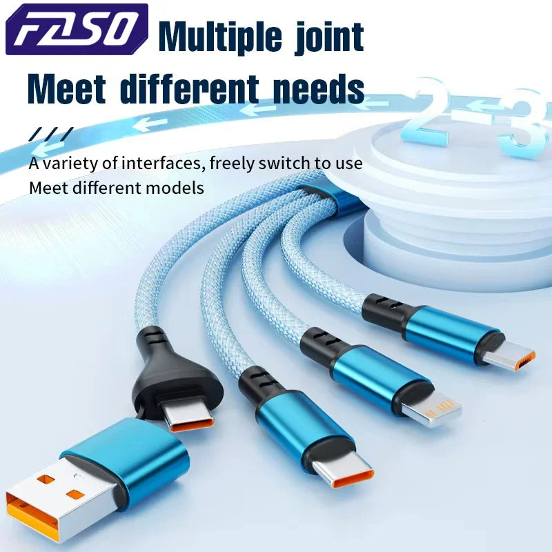 FASO 3-in-2 Schnellladekabel 100W