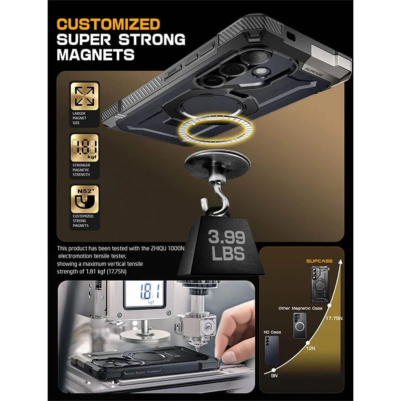 Magnetische Handyhülle mit Ständer für Galaxy S25 FE