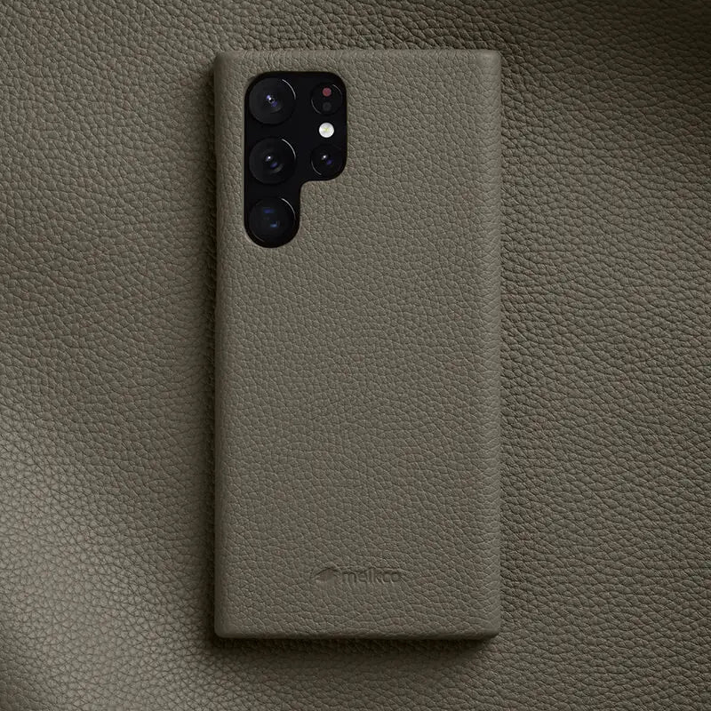 Handgefertigte Echtledertasche für Galaxy S25 Ultra