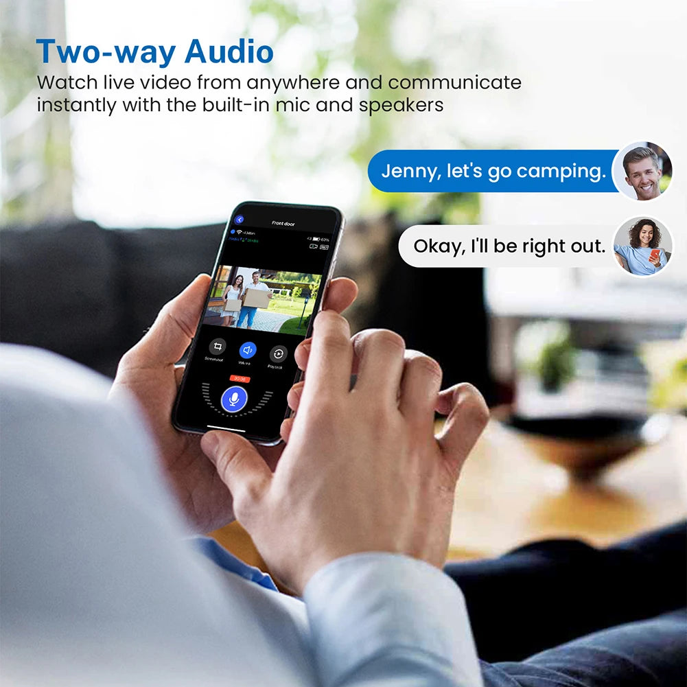 Solar WiFi Kamera 5MP Full-HD Outdoor mit KI-Erkennung