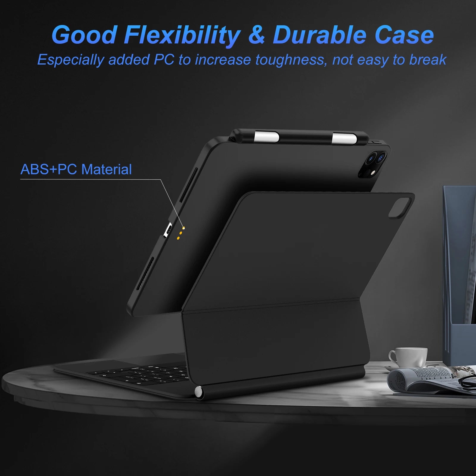 Magnetische iPad Hülle mit Stifthalter