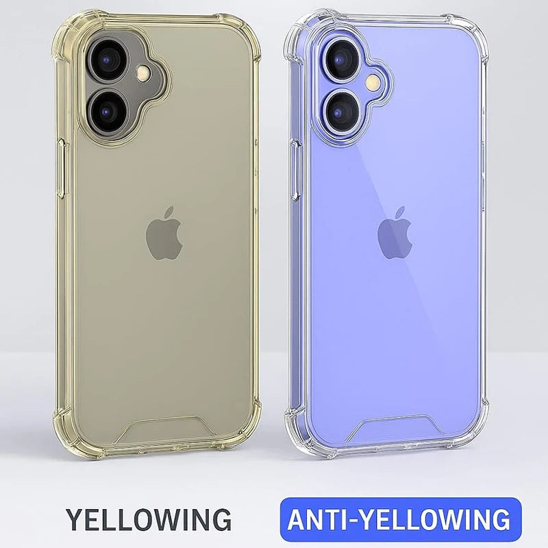 Hybrid Hard Acryl Clear Case für iPhone 17 – Stoßfest
