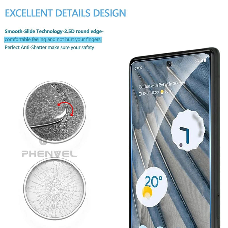 Klarsicht Panzerglas für Google Pixel Modelle
