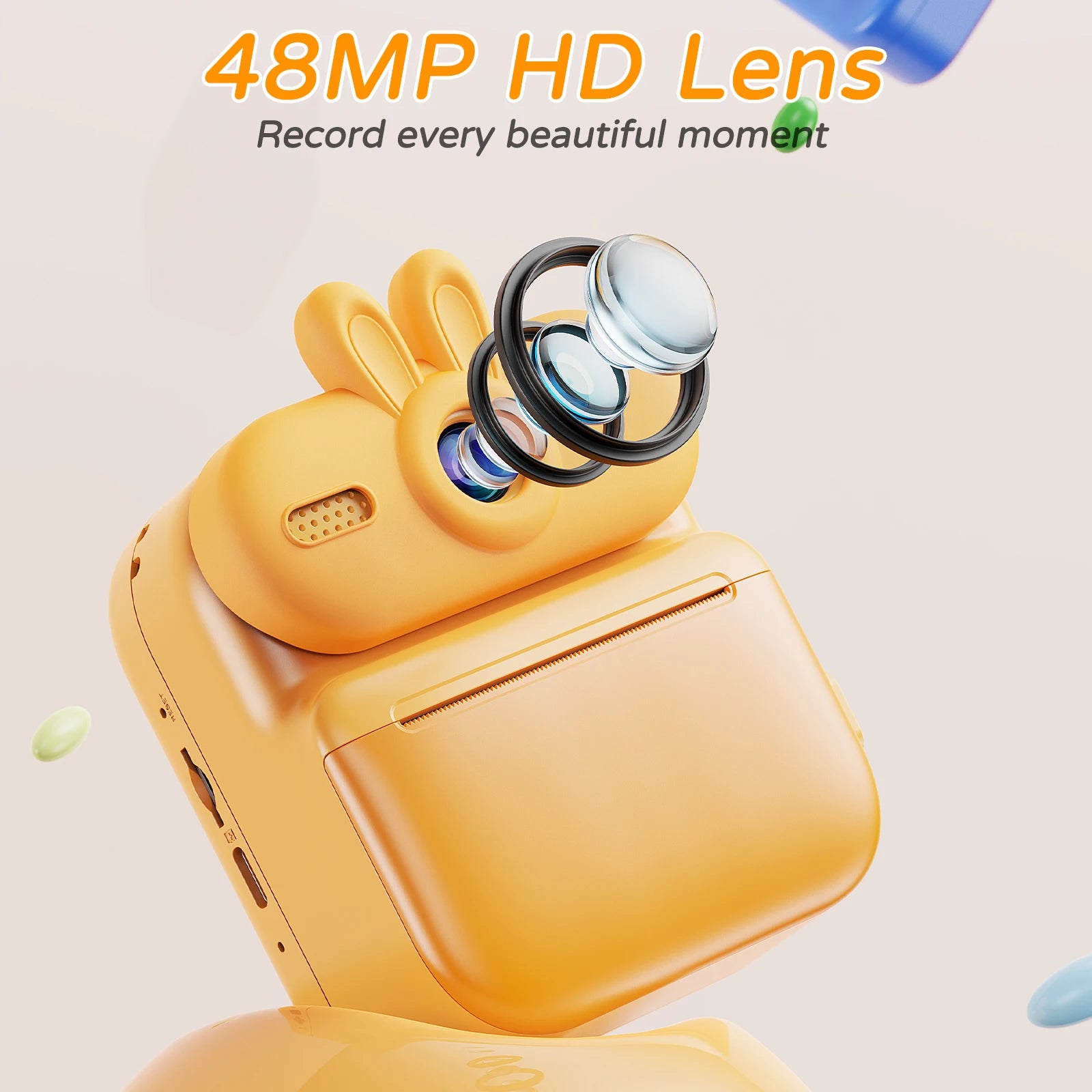 Kinderkamera Sofortdruck 1080HD Katzen & Kaninchen