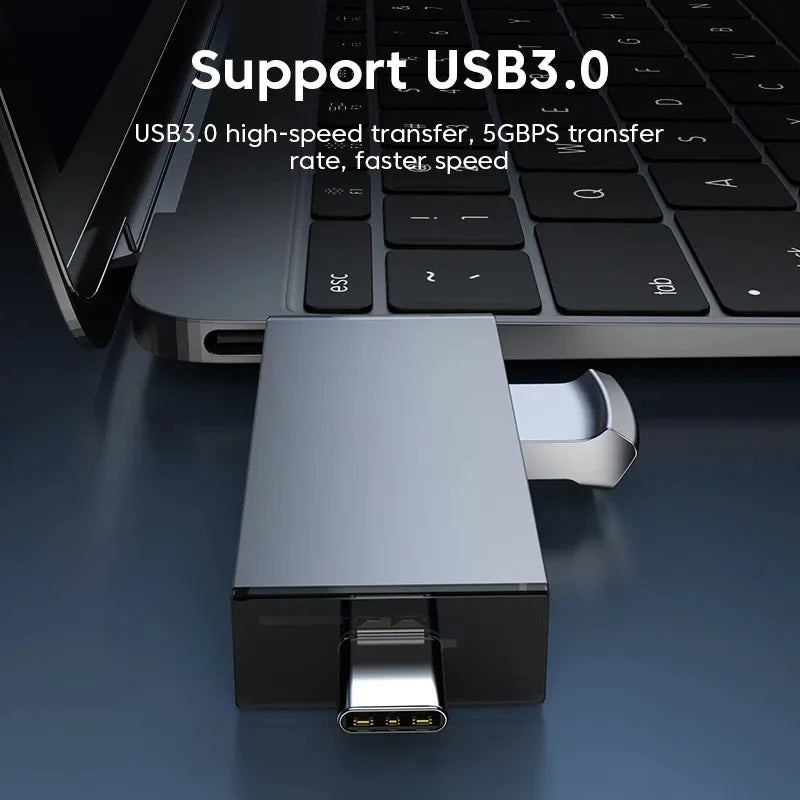 7-in-1 USB 3.0 Typ-C SD TF Kartenleser Adapter