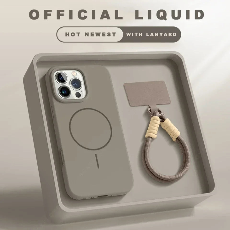 Magnetische iPhone Silikonhülle mit Band