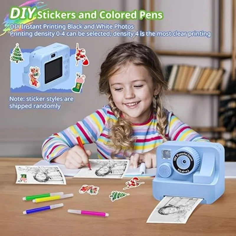 Digitale Kinderkamera Mini Drucker 2,8 Zoll HD Video