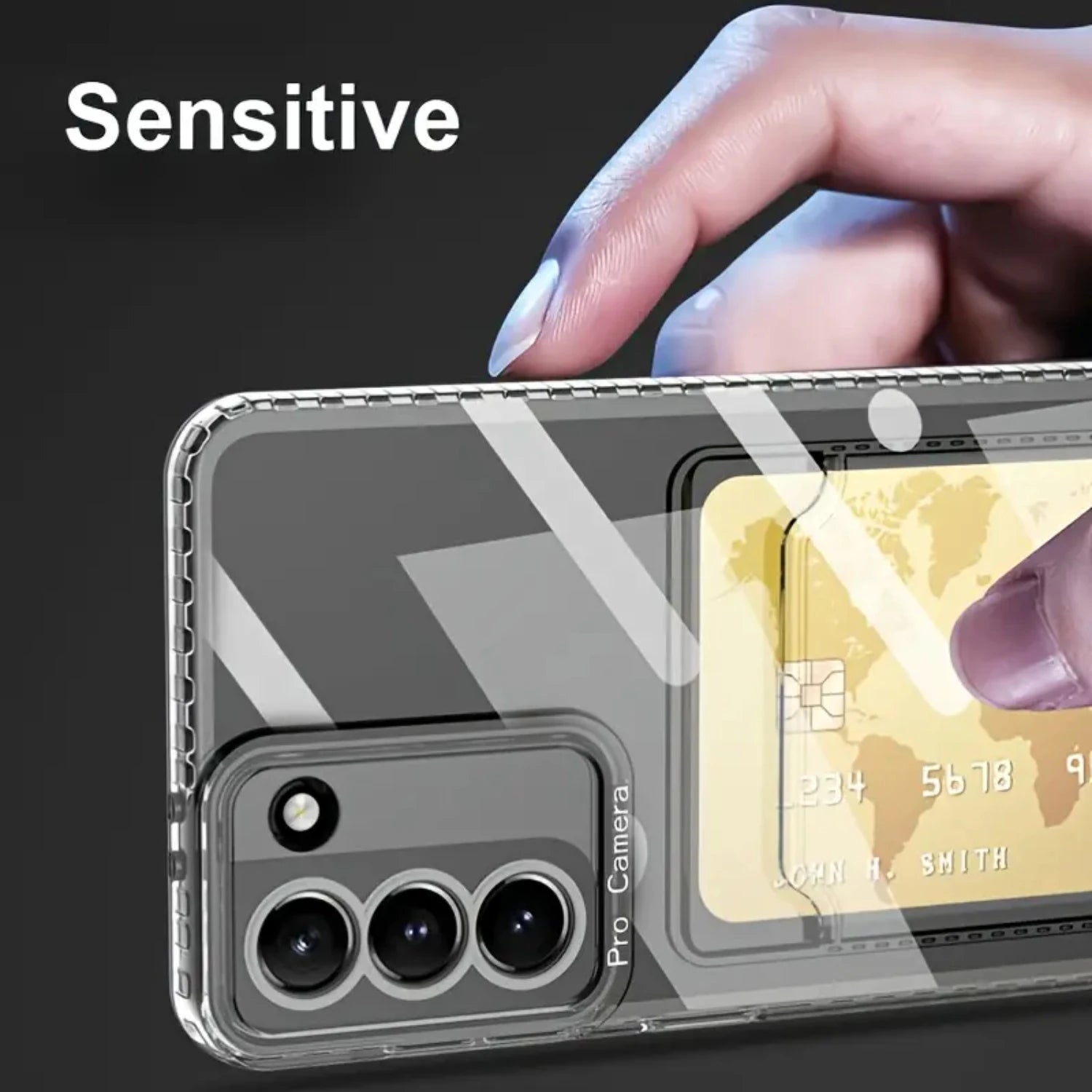 Transparente Kartenfach-Schutzhülle Galaxy S22