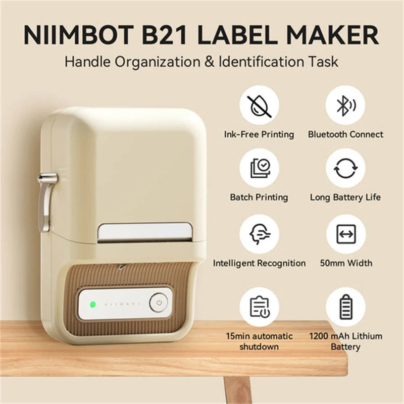 Niimbot B21 Mobiler Bluetooth Etikettendrucker
