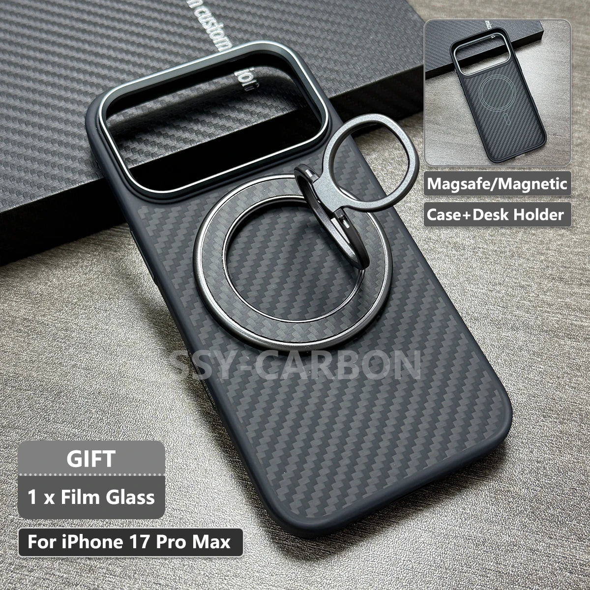 Echte Kohlefaser Hülle für iPhone 17 Serie