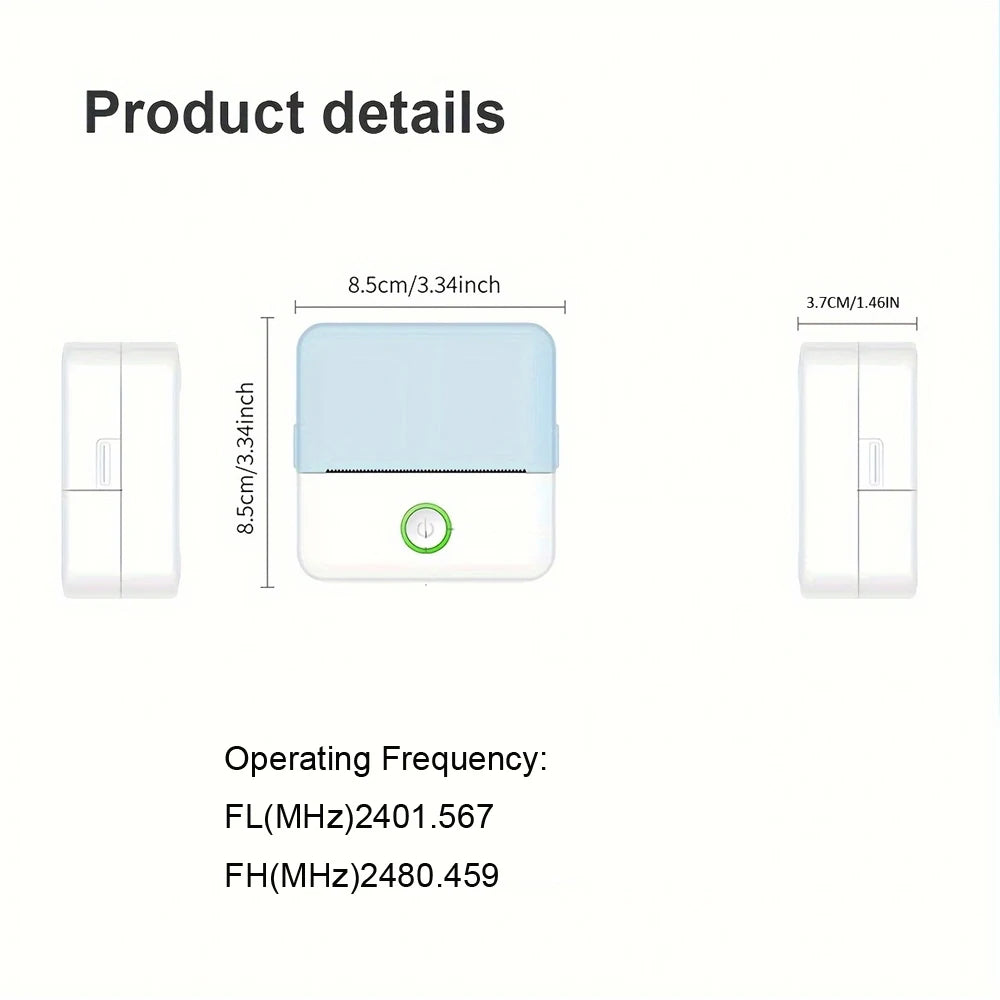 Mini Bluetooth HD thermal printer for students