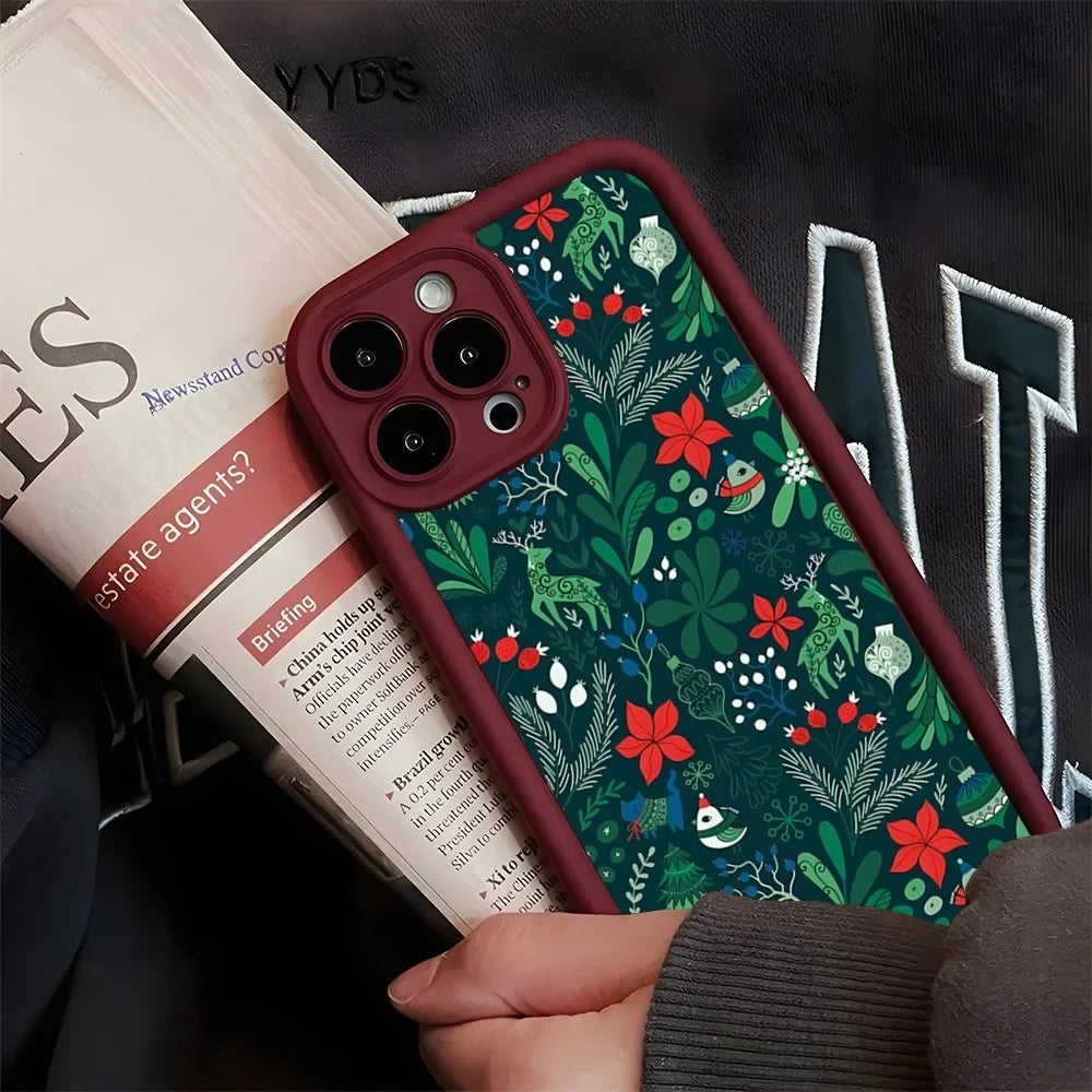 Weihnachts Silikonhülle für iPhone 16 Pro Max