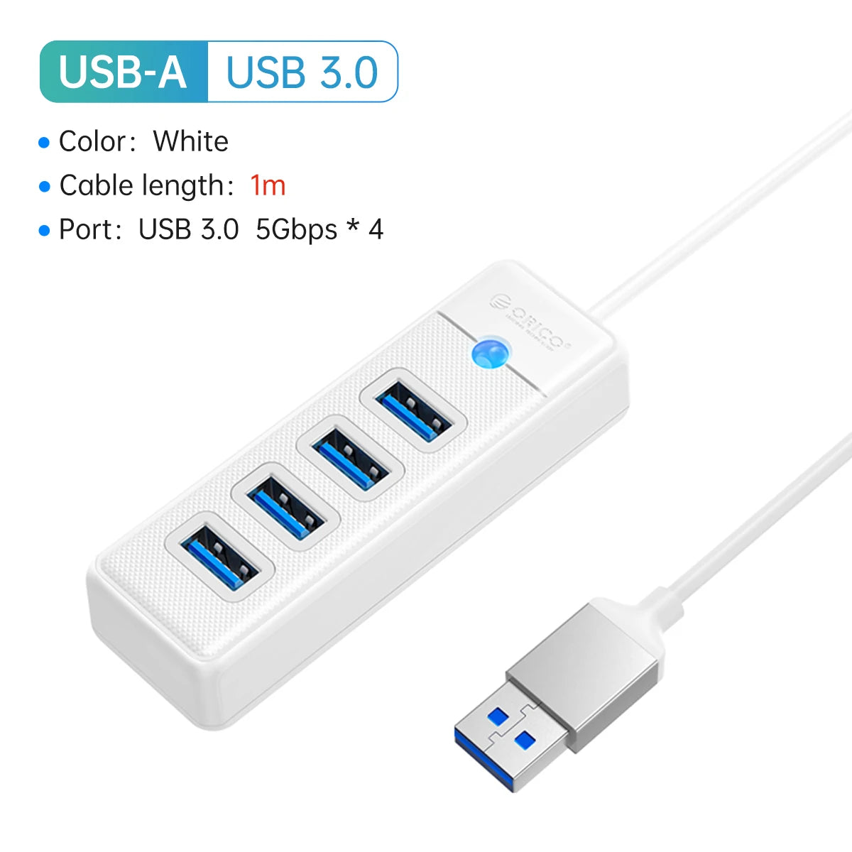 ORICO USB 3.0 HUB 4 Ports Mini OTG Adapter
