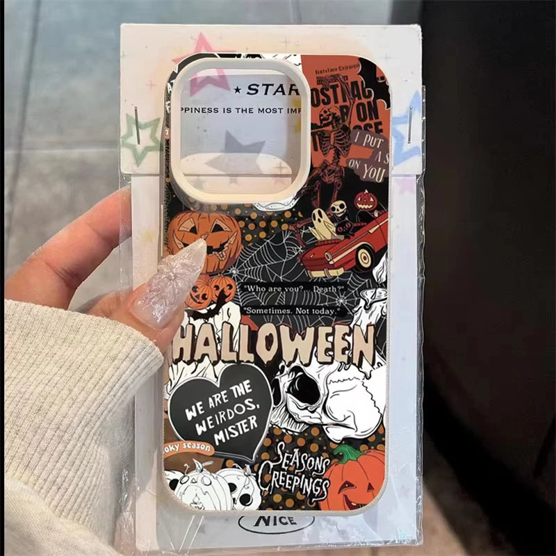 Gruselige Kürbis Hülle für iPhone aus Silikon