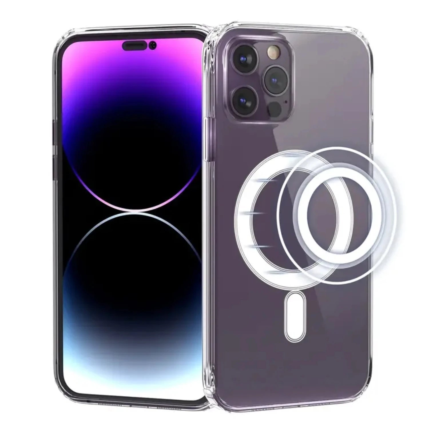 Magnetische transparente iPhone 14 Hülle