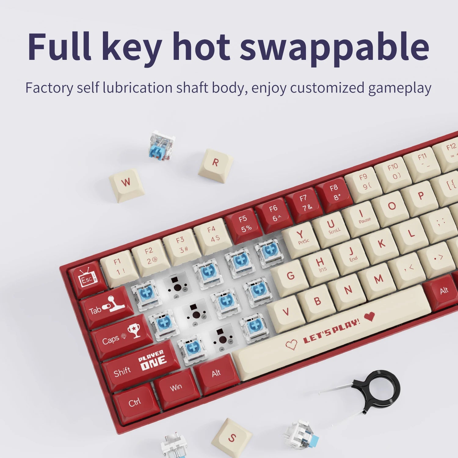 AJAZZ AK680 mechanische 68-Tasten Tastatur