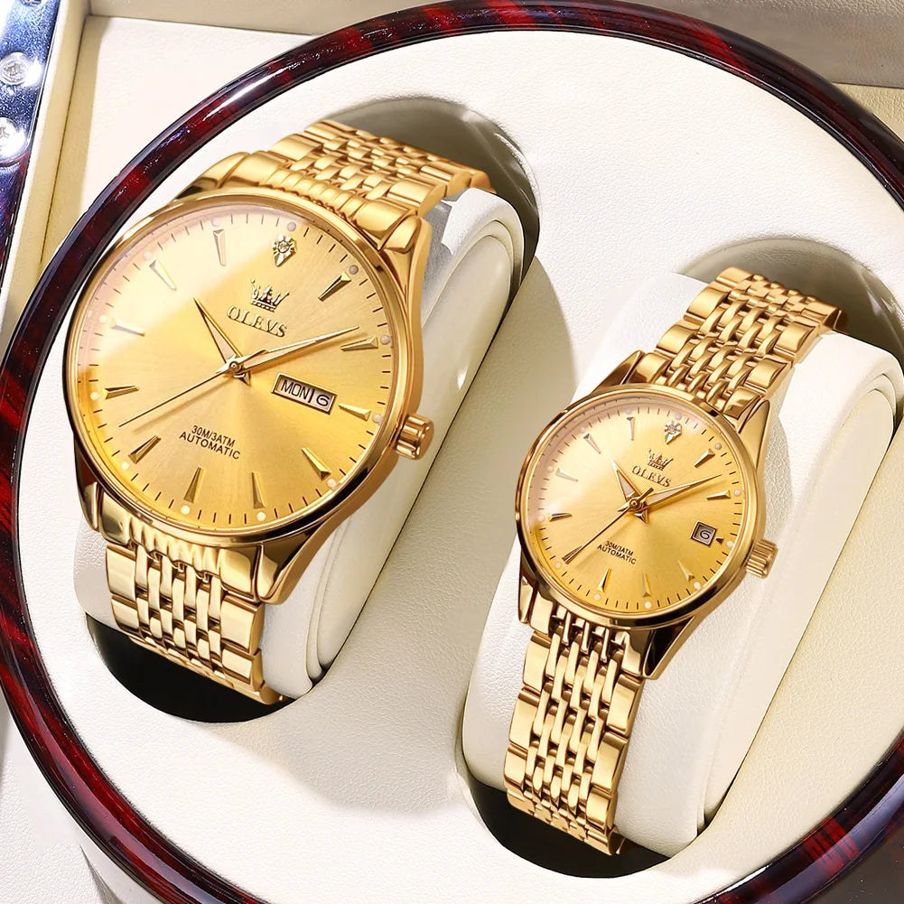 Automatische Paar-Uhr – Lässige Mechanische Uhr für Ihn & Sie