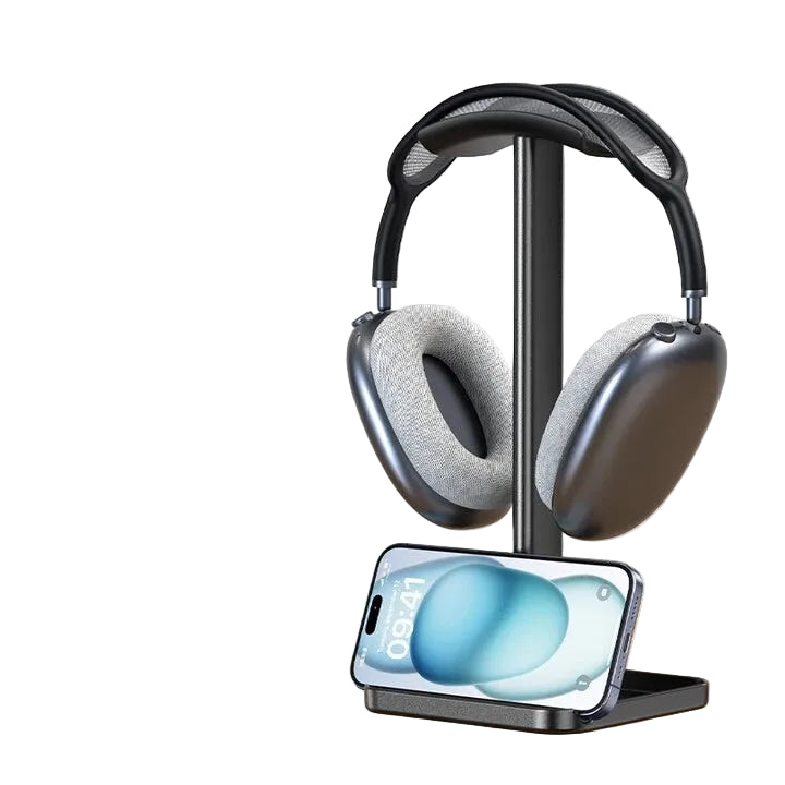 Headset stand for gaming desktop accessories