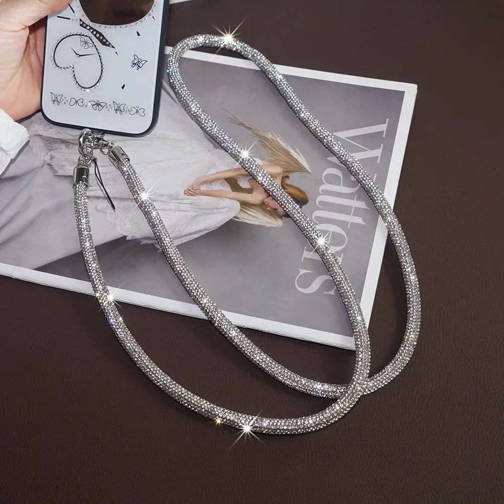 Handyhüllen Lanyard mit Strass – Crossbody Trageriemen